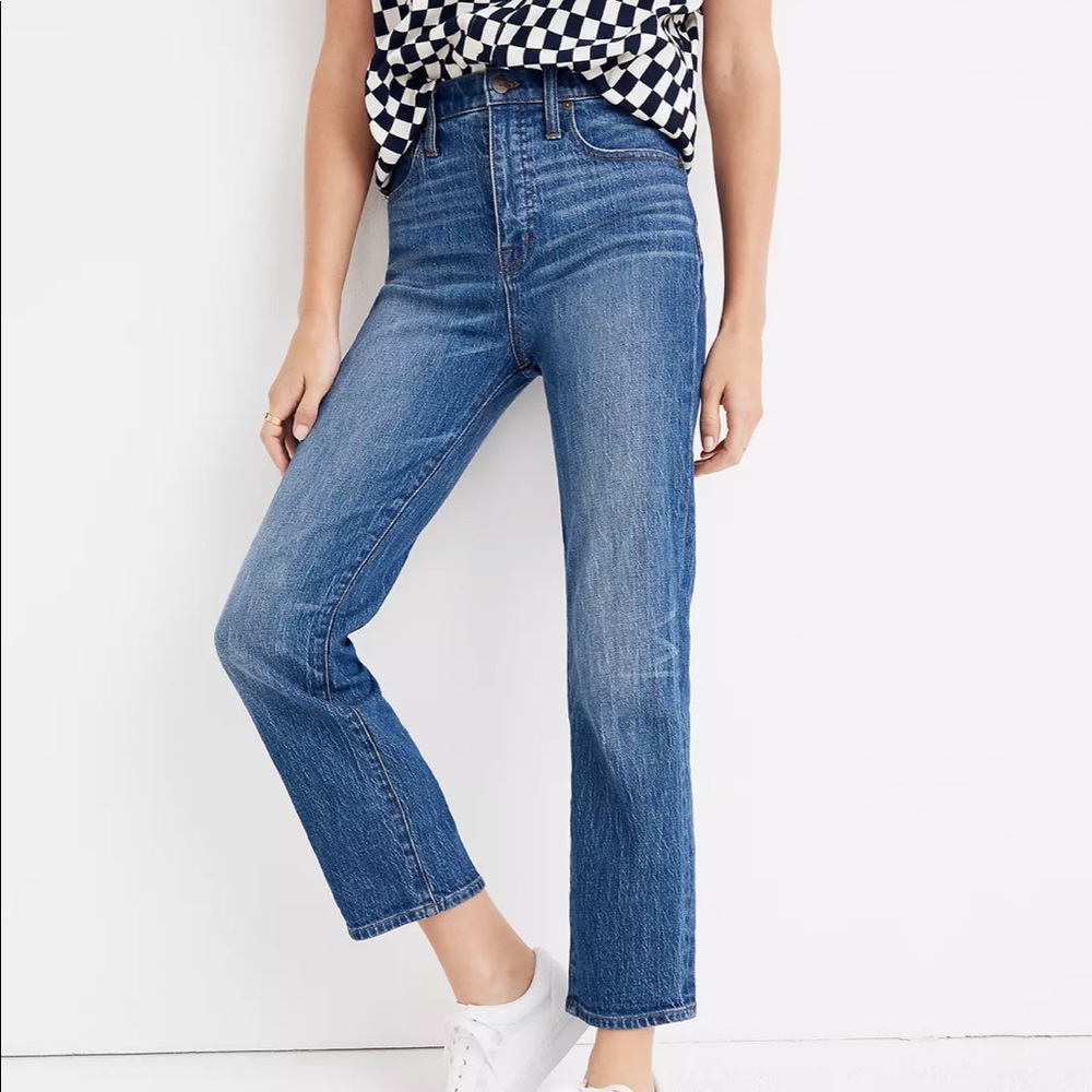 MADEWELL jeans classic straight in fawn wash size 30